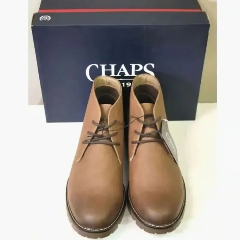 S O L D: Size: 12 Chukka Boots w/ Memory Foam . Chaps . New in Box